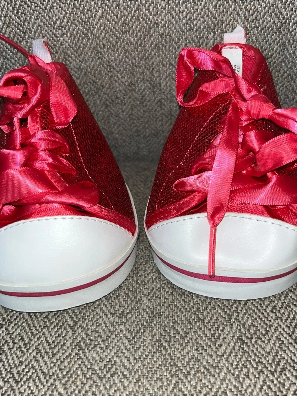 Build a bear, red red, and white sneakers, shoes accessories